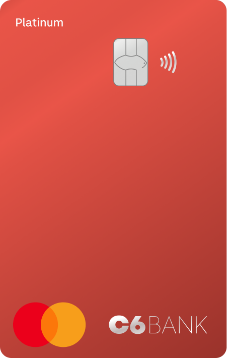 Cartão Red na cor vermelho.