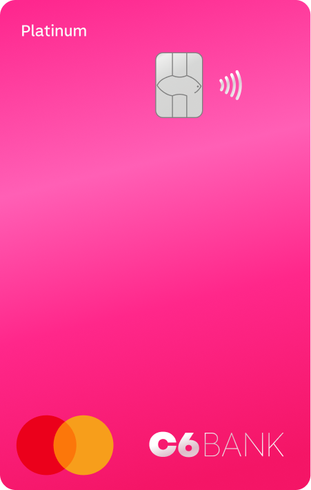 Cartão Bubblegum na cor rosa-chiclete.